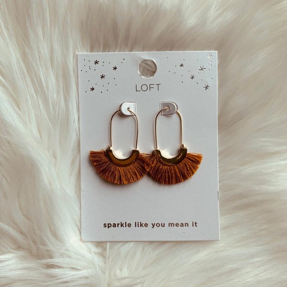 LOFT Jewelry - loft | *NWT* fringe fan drop earrings